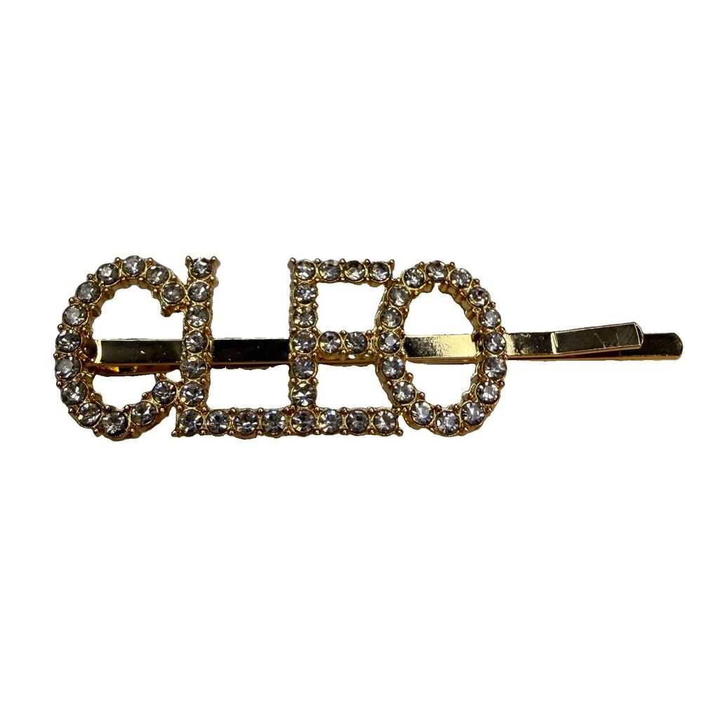 Krewe Of Cleopatra CLEO Rhinestone Bobby Pin Hair Clip Mardi Gras Throw